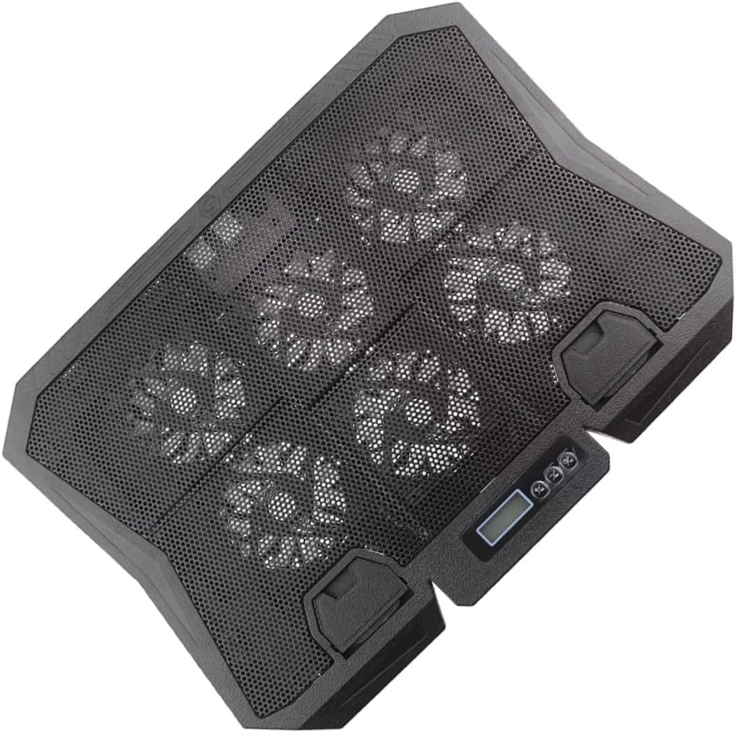 Laptop Cooling Pad 15.6-inch with Adjustable Speed Quiet Fans Blue Light Laptop Cooler Stand for Gaming and Office Use