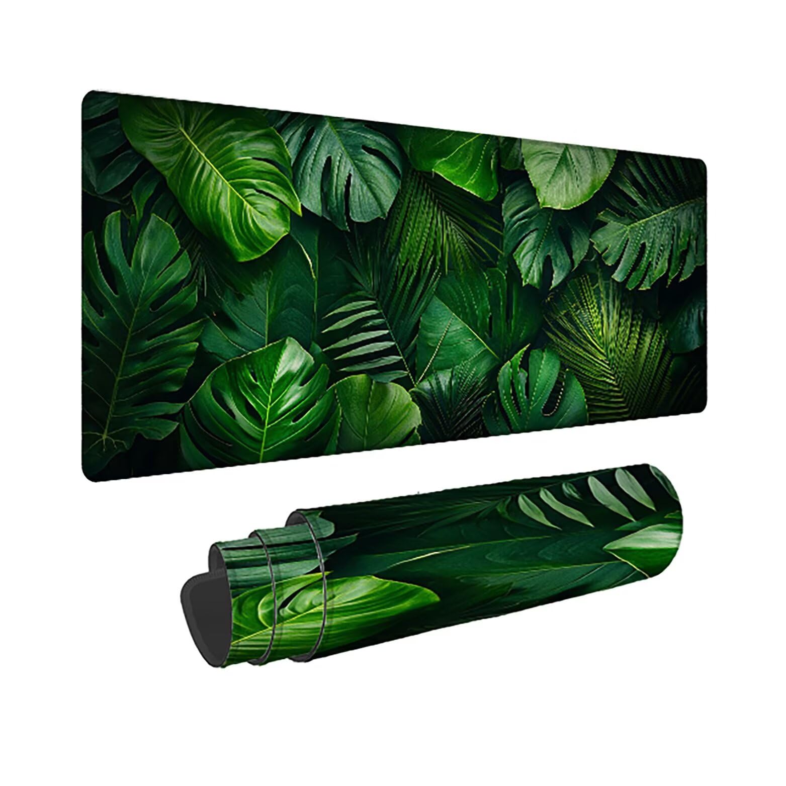 Fabryczna podkładka pod mysz do gier XXL zielona, podkładka pod mysz XXL - 1400 x 600 x 3 mm, podkładka pod mysz matowa, bardzo duża tkanina na biurko dla graczy, antypoślizgowa podstawa, dla graczy