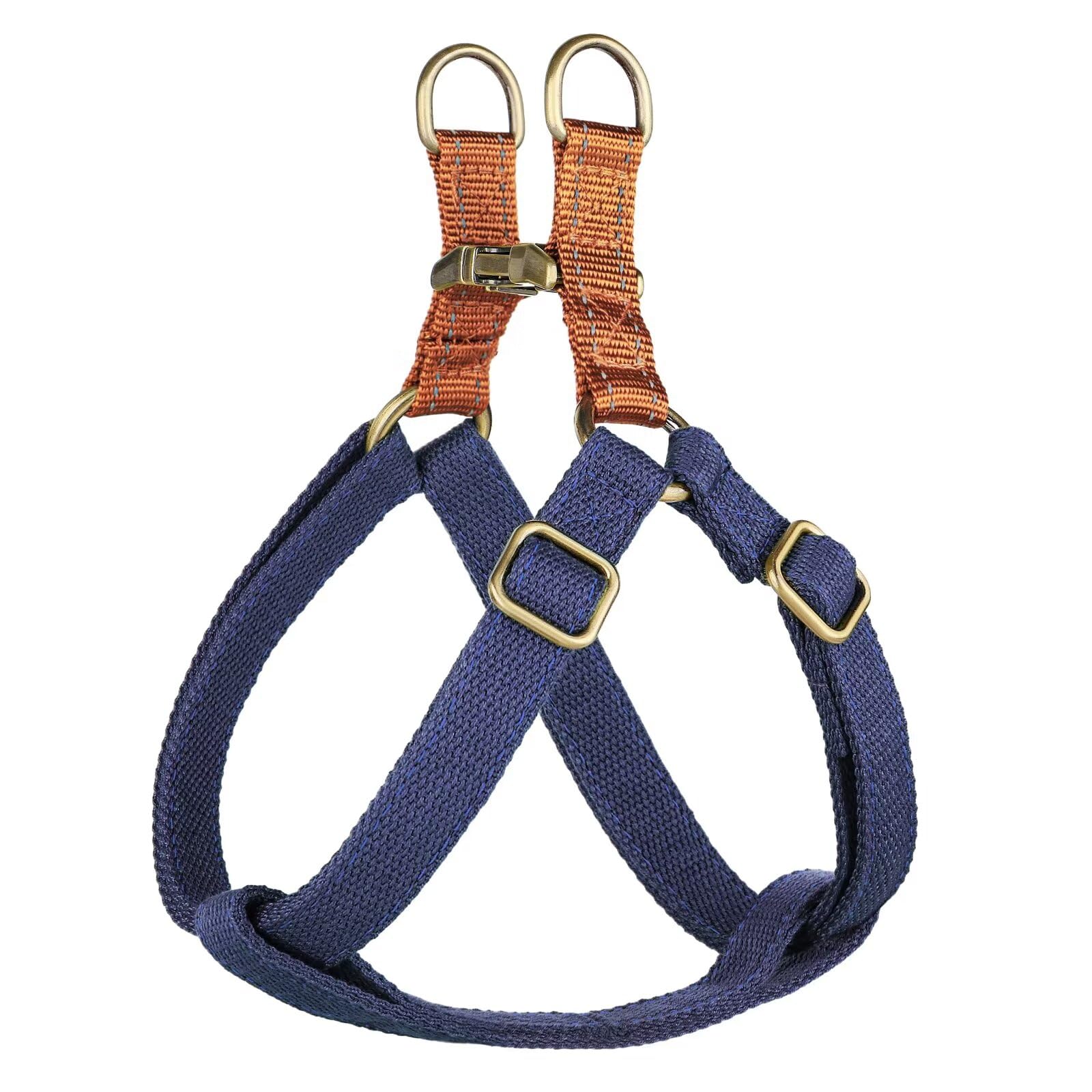 Didog Step in Dog Harnes for Small Dogs, Dark Blue, S, Chest 14-22"