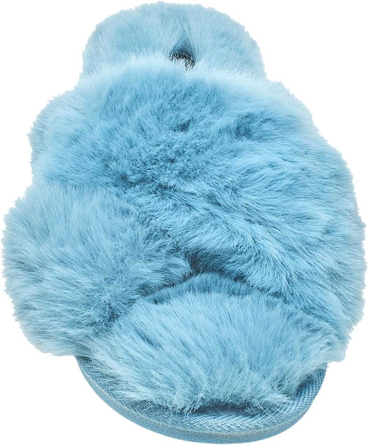 Nine West Women’s Plush Fuzzy Slide Slippers - Soft & Cozy, Multiple Colors - OCBL Size Large - Image 5