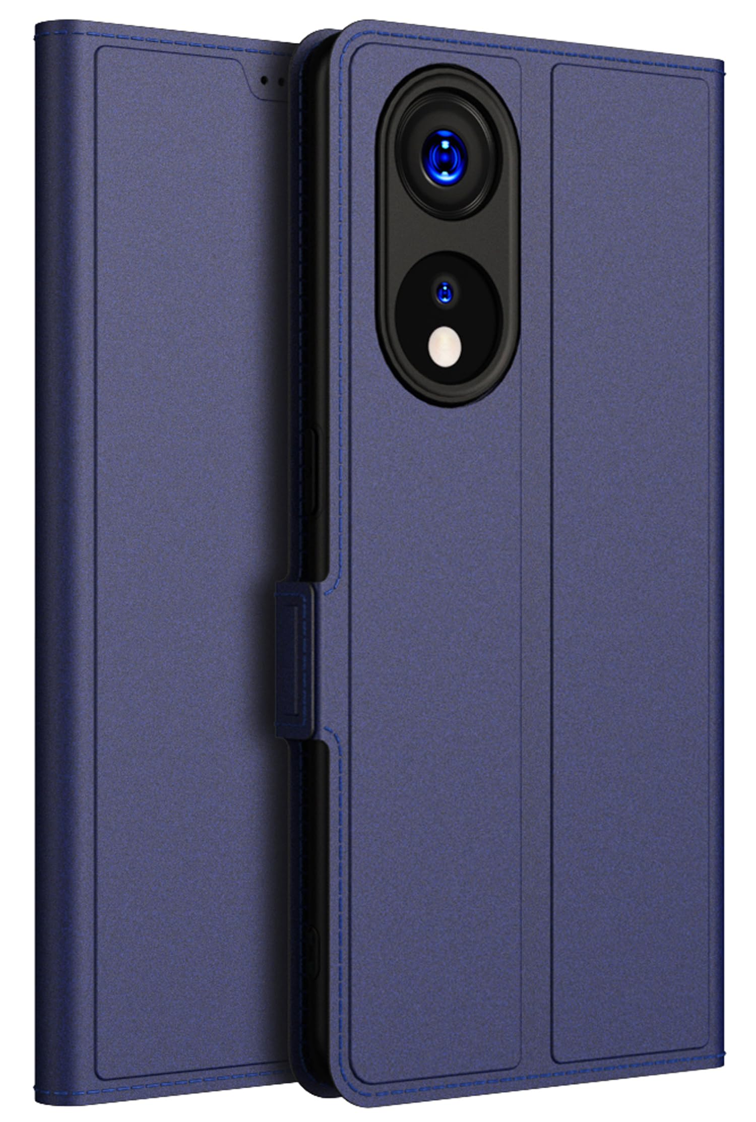 Kapa Noble Slim Magnetic Leather Flip Case Cover for Oppo Reno 8T (5G) | Card Holder Stand Leather Flip Wallet Case (Blue) (B0C6929YJN) Amazon Price History, Amazon Price Tracker