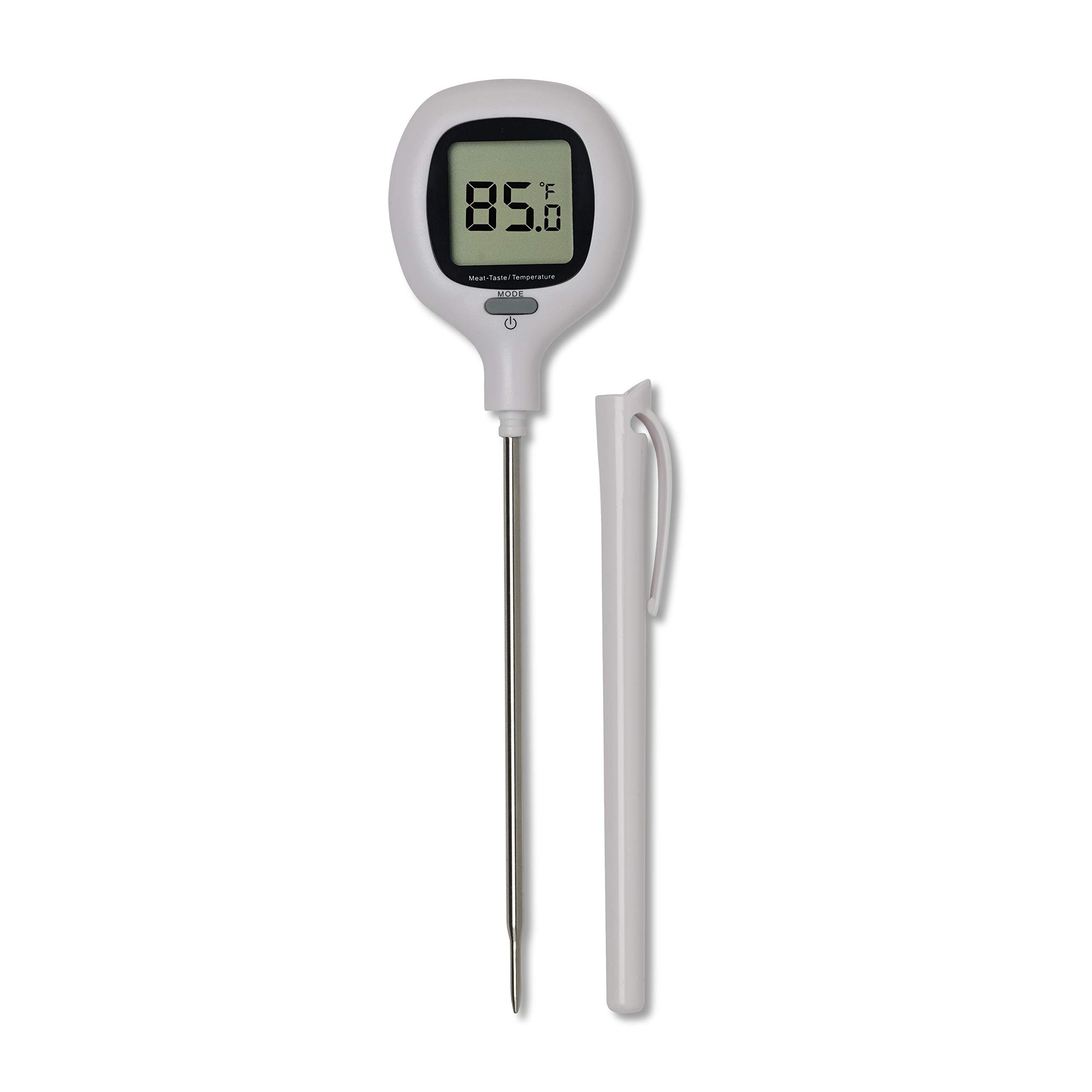 MAVERICKDT-15 Redi-Chek Ultra Thin Digital Instant Read Cooking Kitchen Grilling Smoker BBQ Probe Meat Thermometer, White