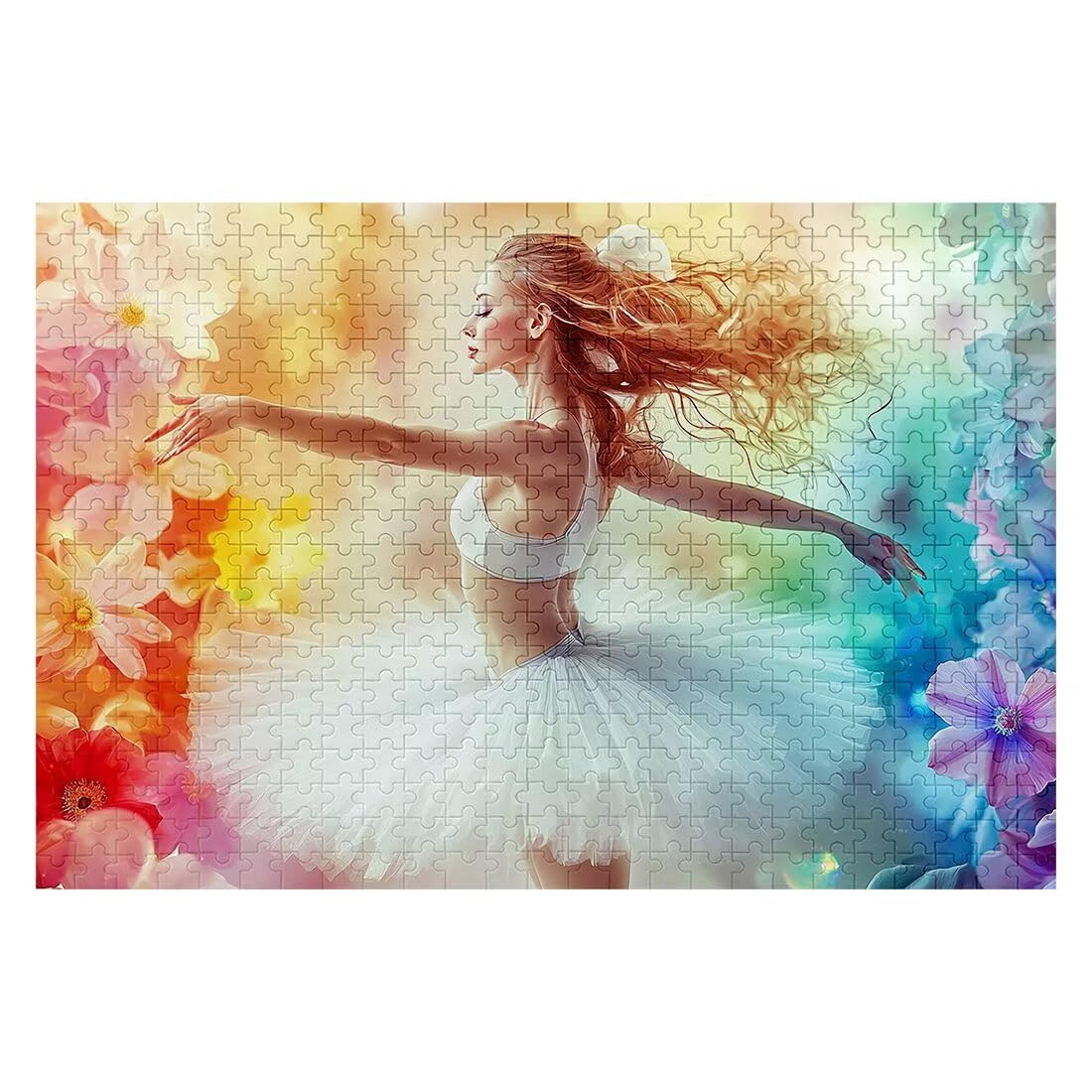 Puzzle 3000 sztuk balet DIY Puzzle dla dorosłych 122 x 81 cm Fantazyjne opakowanie wysokiej jakości z dodatkowymi zabawnymi wyzwaniami, kreatywna rozrywka klasyczne zabawne wyzwania na prezent wystrój