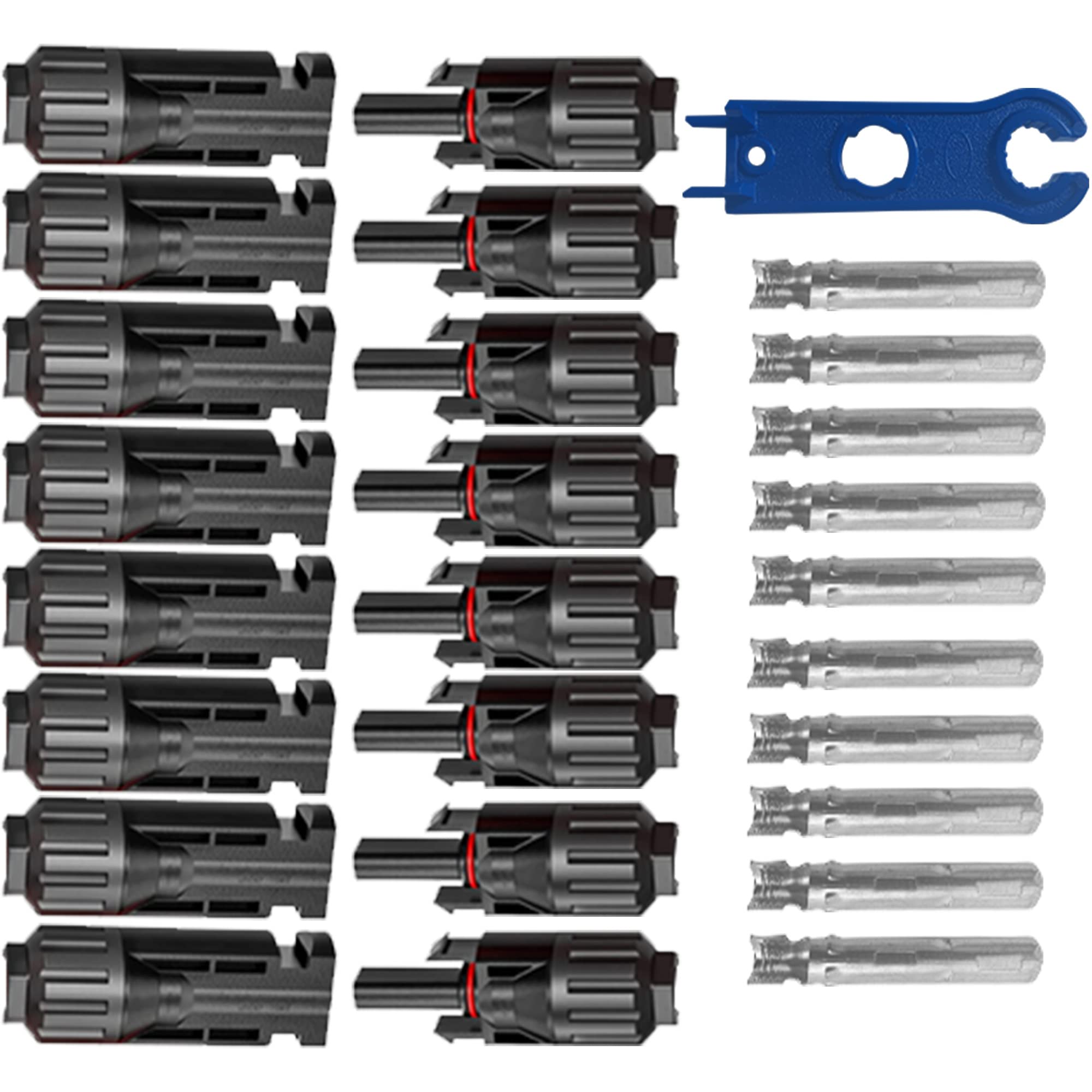 5 Solarstecker IP68 Für Photovoltaik – Kompatibel Mit 4.0–6.0 Mm² Kabeln, Made In Europe