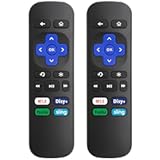 (2 Pack) Replacement Remote Control for Roku Express, for Roku Premiere, for Roku Box, for Roku Player, for Roku 1 2 3 4 -【NOT for Stick or TV】