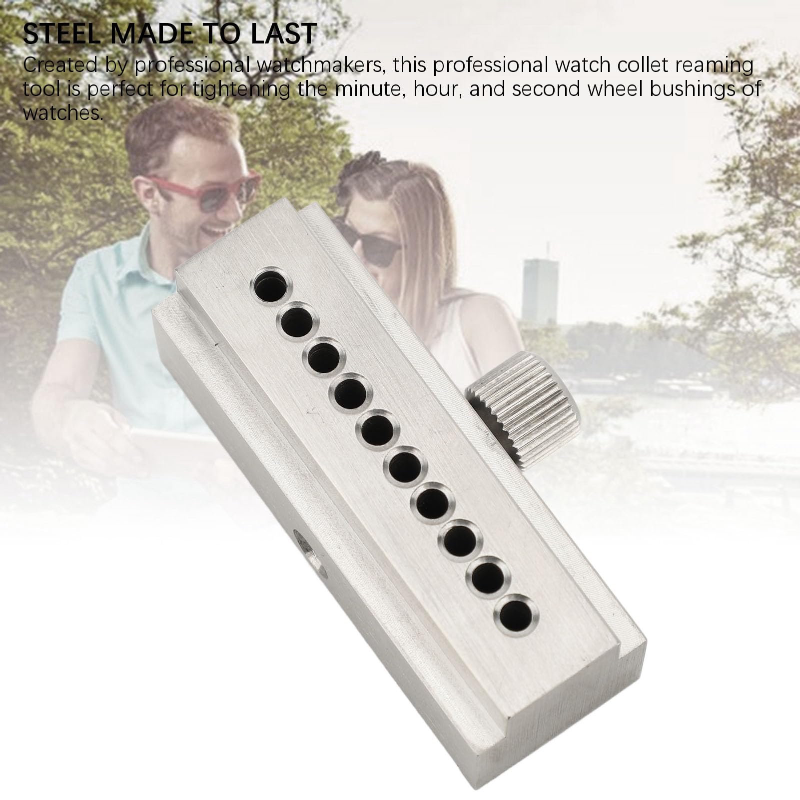 Qqmora Herramienta de Pinza para Reloj, Diámetro Ajustable para