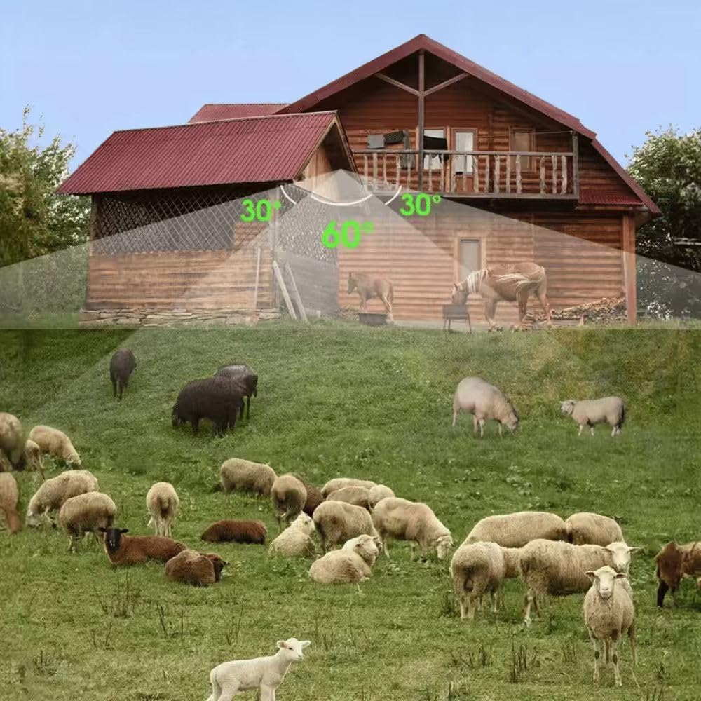 Beyerswerk NatureEye Pro 4K Wildkamera mit Bewegungserkennung, Solarladepanel, 4G LTE, Weitwinkelüberwachung für Außenbereich - Überwachungskamera für Outdoor