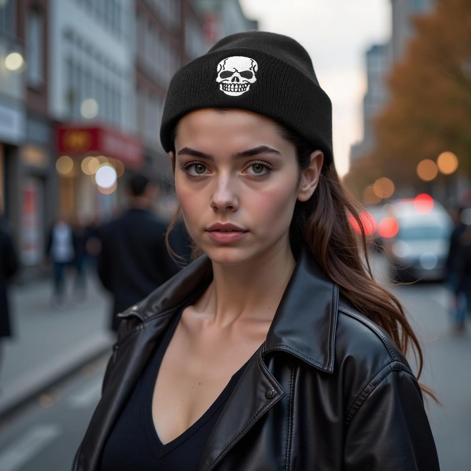 2 Pack Winter Beanies Hats for Men Women Embroidered Knit Cuffed Hats Cap for Birthday Gifts - Image 5