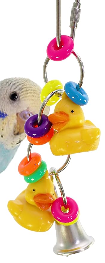 Bonka Bird Toys 1729 Tini Duck Bird Toy Parrot cage Craft Toys Cages Parakeet Budgie Lovebird. Quality Product Hand