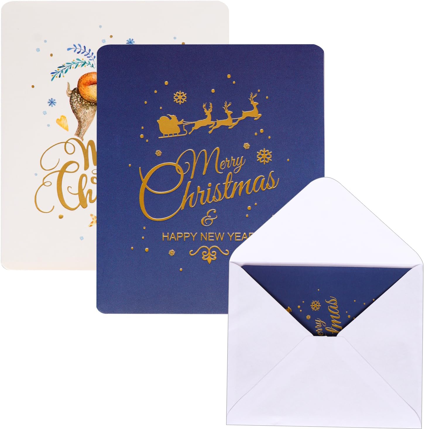 Weihnachtskarten mit Umschlag Set 4 Stück Weihnachtskarte