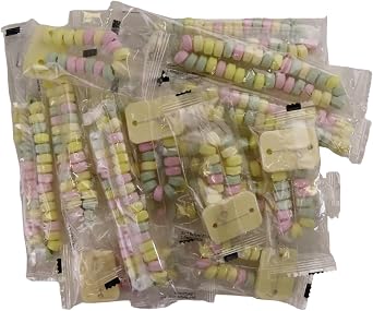 CAPTAIN PLAY Retro Candy Party Pack with Candy Necklaces and Candy Watches, 16 pices Individually Wrapped, 244g
