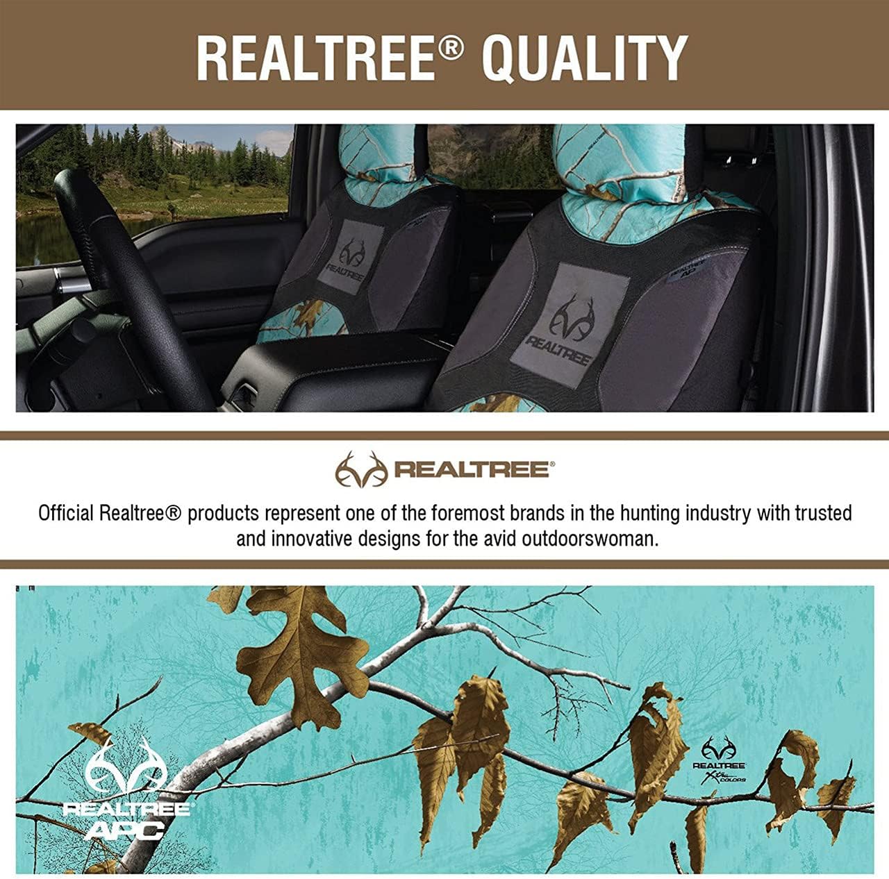 Realtree Camo Floor Mat | Rear | AP Cool Mint | Single