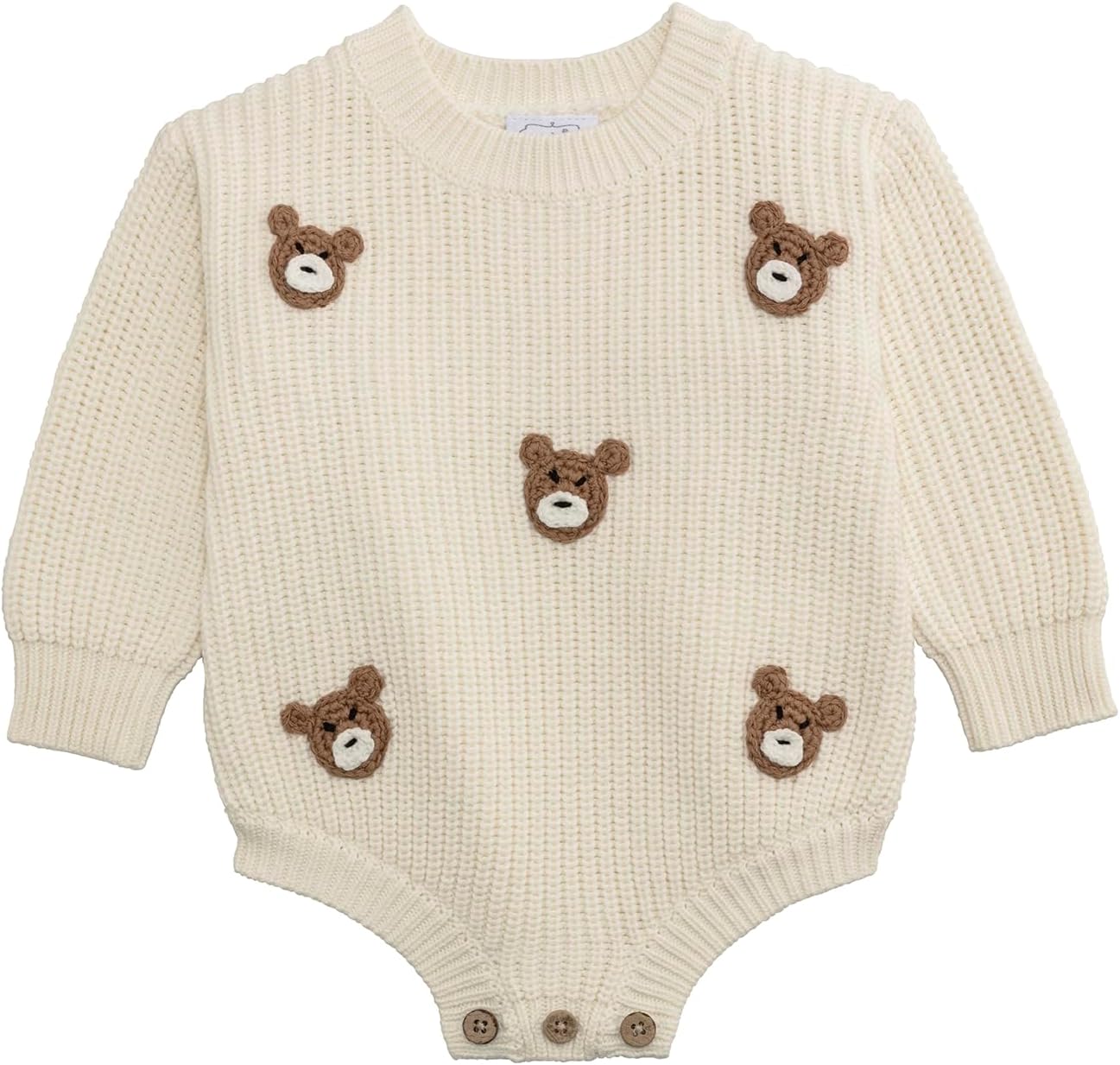 Mud Pie Unisex-Baby Mud Pie Baby Bear Sweater Bubble