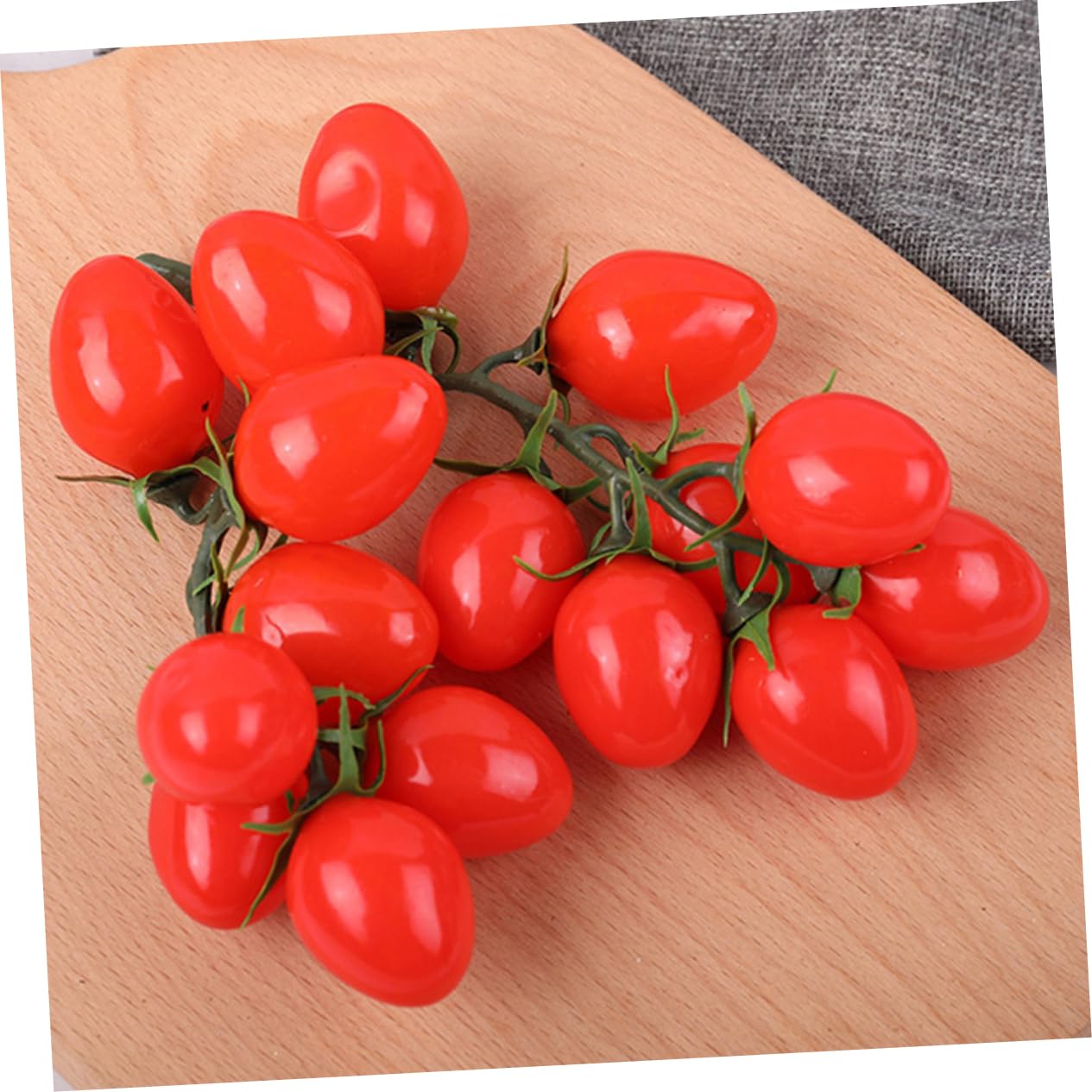 TOPBATHY 10 STK Nachahmung Tomate Heimdekorationen Kirschtomaten-Modell Dekore Aus Künstlichen Früchten Dekorative Cherry-Tomaten- -Requisiten Fotografie-Requisiten Hausbedarf Rot Schaum
