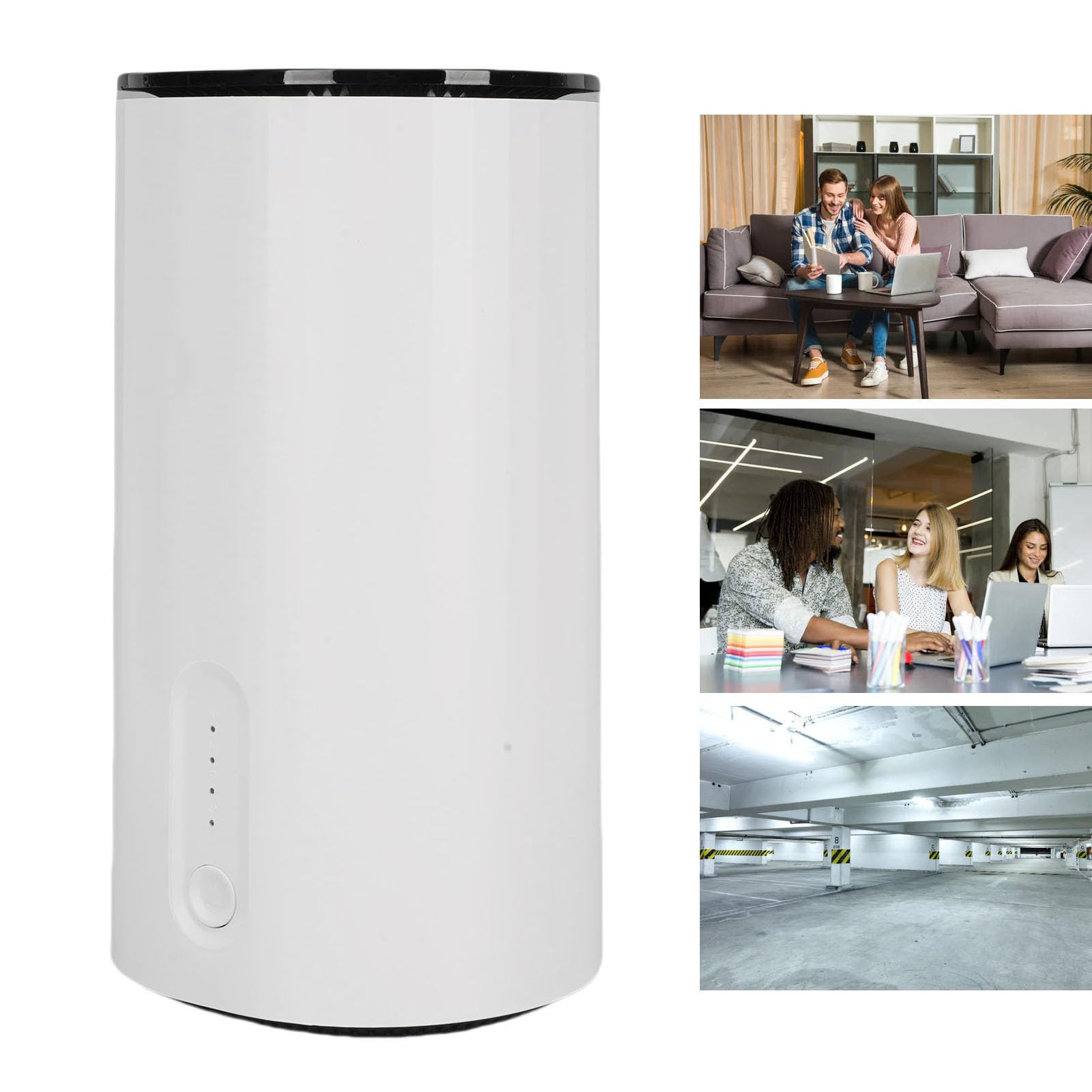 Goshyda Router 5G, Router WiFi 6 CPE 5G con 2 Slot per Schede SIM, 8 Antenne Cellulari a Banda Larga Integrate, Supporta 50 Utenti, per Streaming di Giochi Interni Domestici (Spina europea)