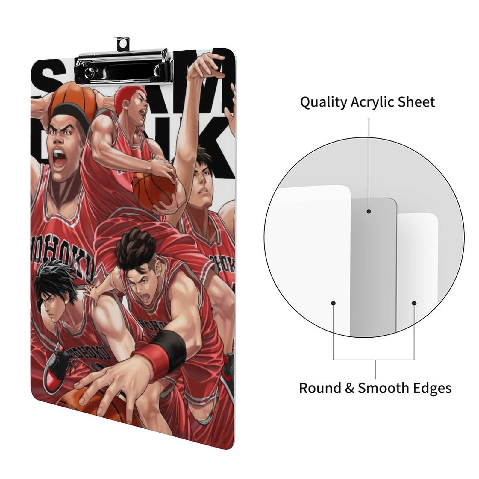 Amazon | スラムダンク バインダー 人気 伝票バインダー 縦型 アクリル