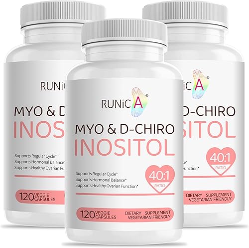 Suplemento de mio-inositol y D-Chiro inositol para mujeres, proporción ideal de 401, apoya el equilibrio hormonal y la fertilidad de las mujeres y