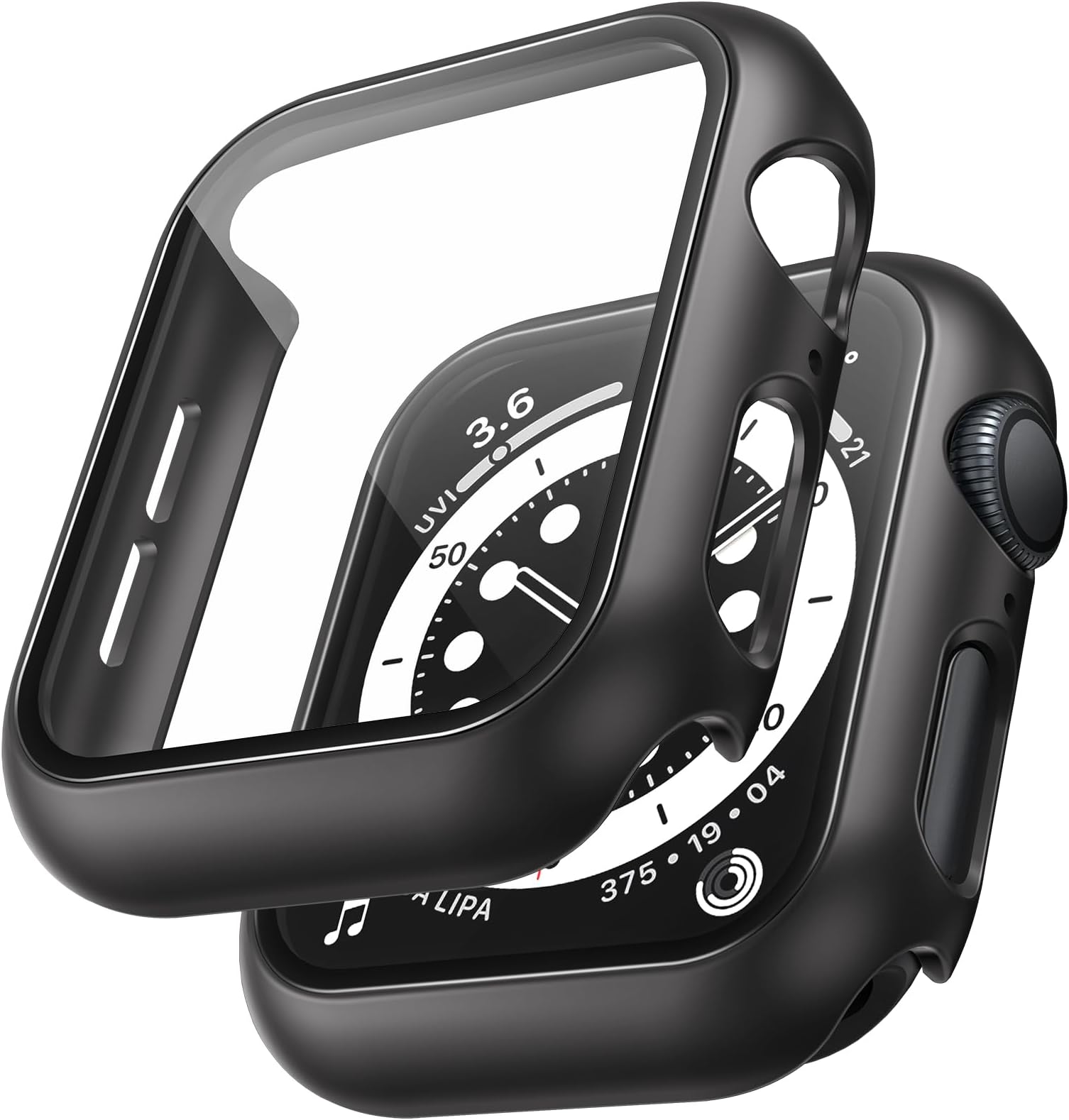 TAURI 2 Pack Hard Case Compatible for Apple Watch SE/Series 6/5/4 44mm