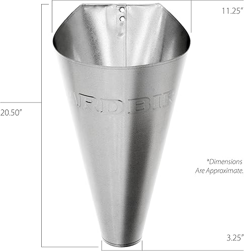 Miniatura 2 de YARDBIRD 43650 - Conos de retención de aves de corral galvanizados medianos (2 unidades)