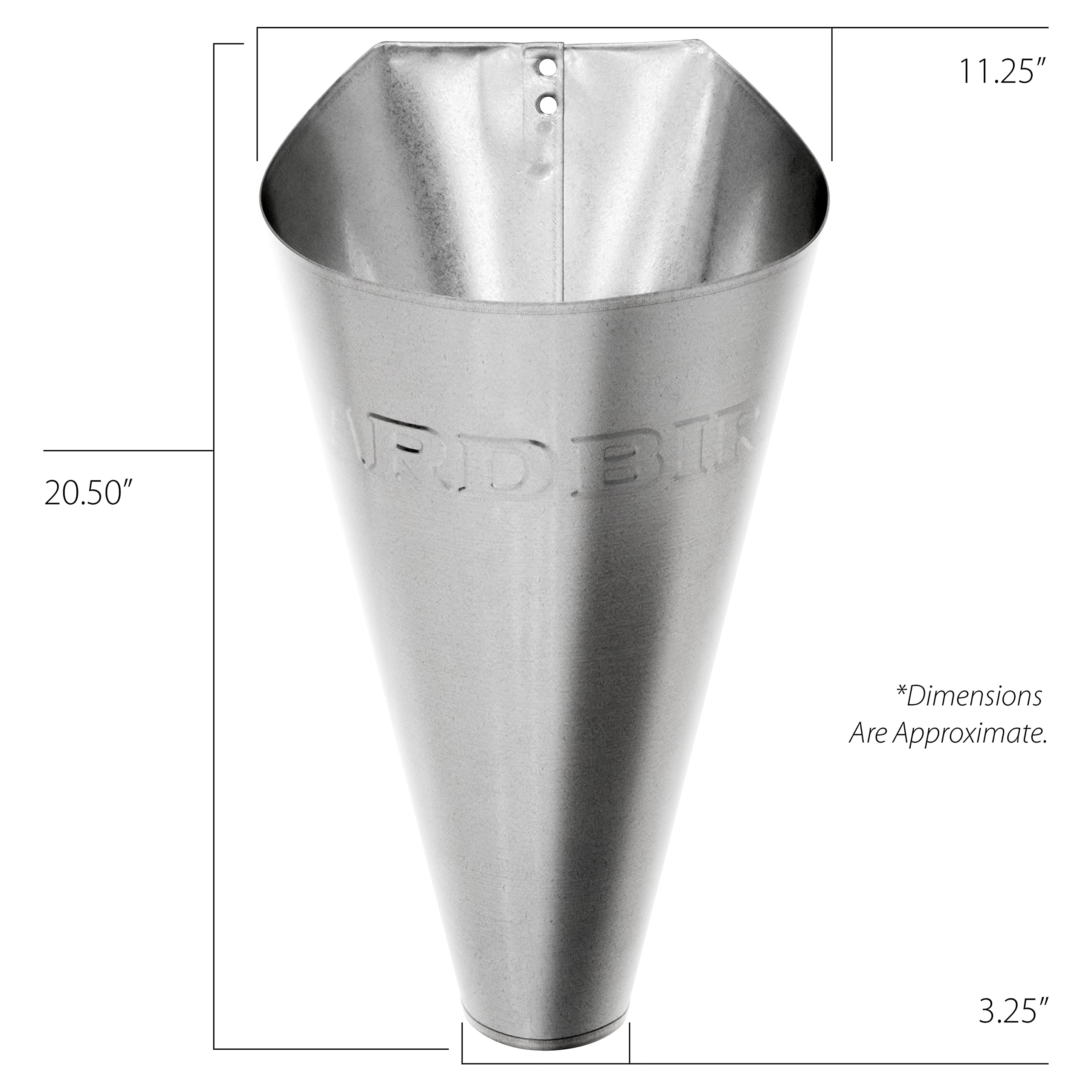 YARDBIRD 43650 Steel 2-Pack Medium Galvanized Poultry Restraining Cones