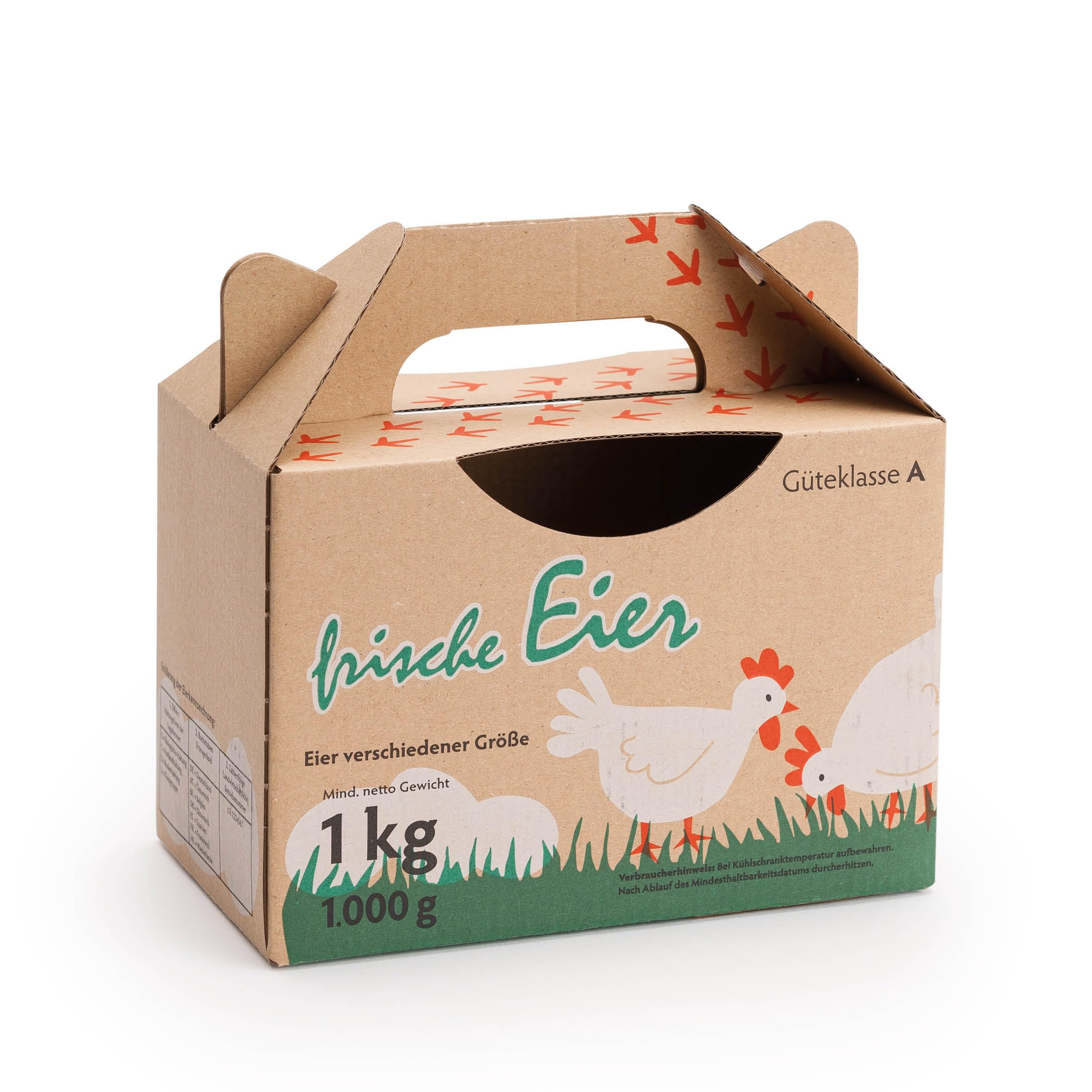 EierboxPro Eierkarton für 25 Eier – Stabile Aufbewahrung aus Wellpappe, umweltfreundlich und wiederverwendbar – Passt für S, M & L Eier – Perfekt für Küche, Bauernhof und Markt