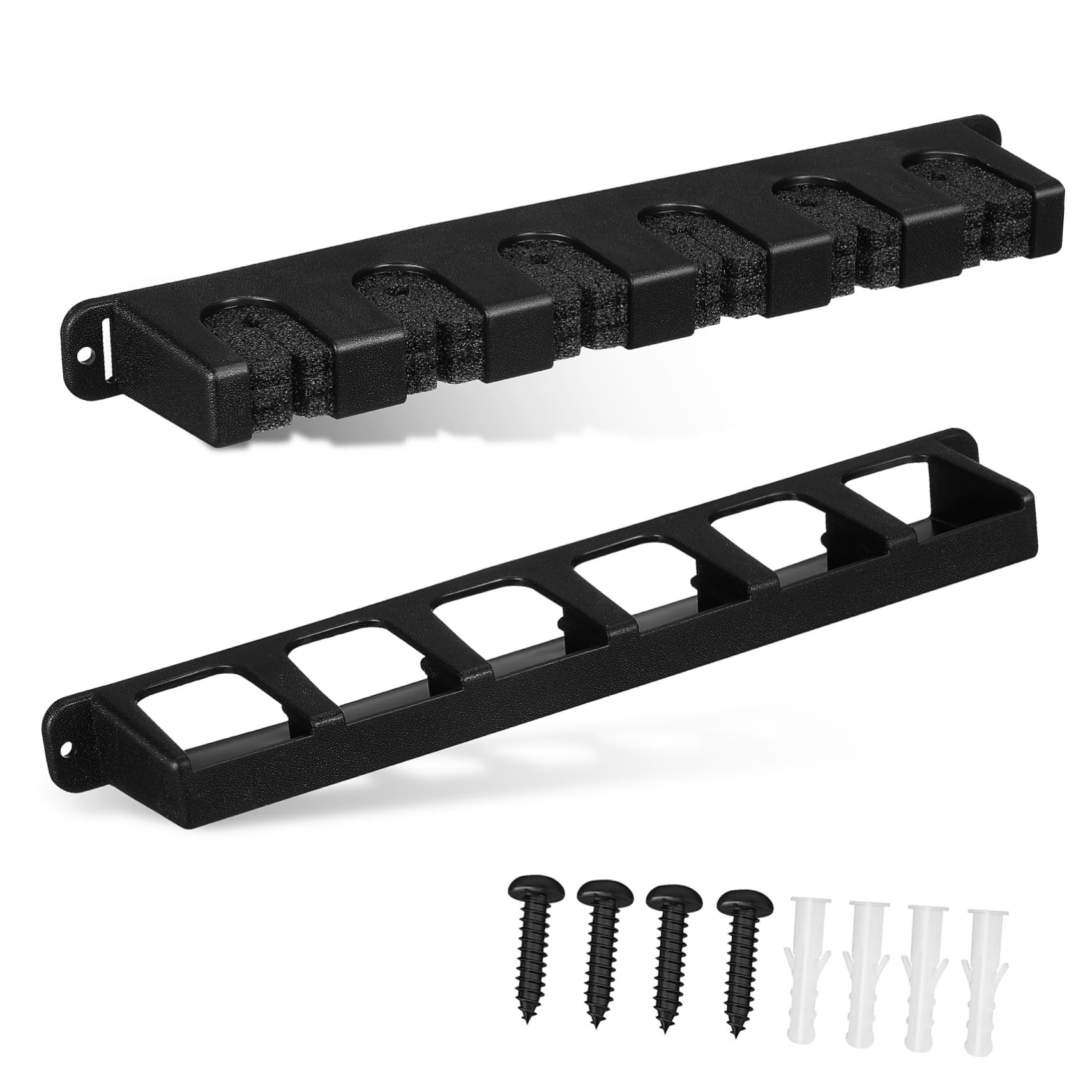 NAMOARLY 1 Set Wall Mount Fishing Rod Holders Pole Rack Vertical Organizer Abs Fishing Pole Storage for Home