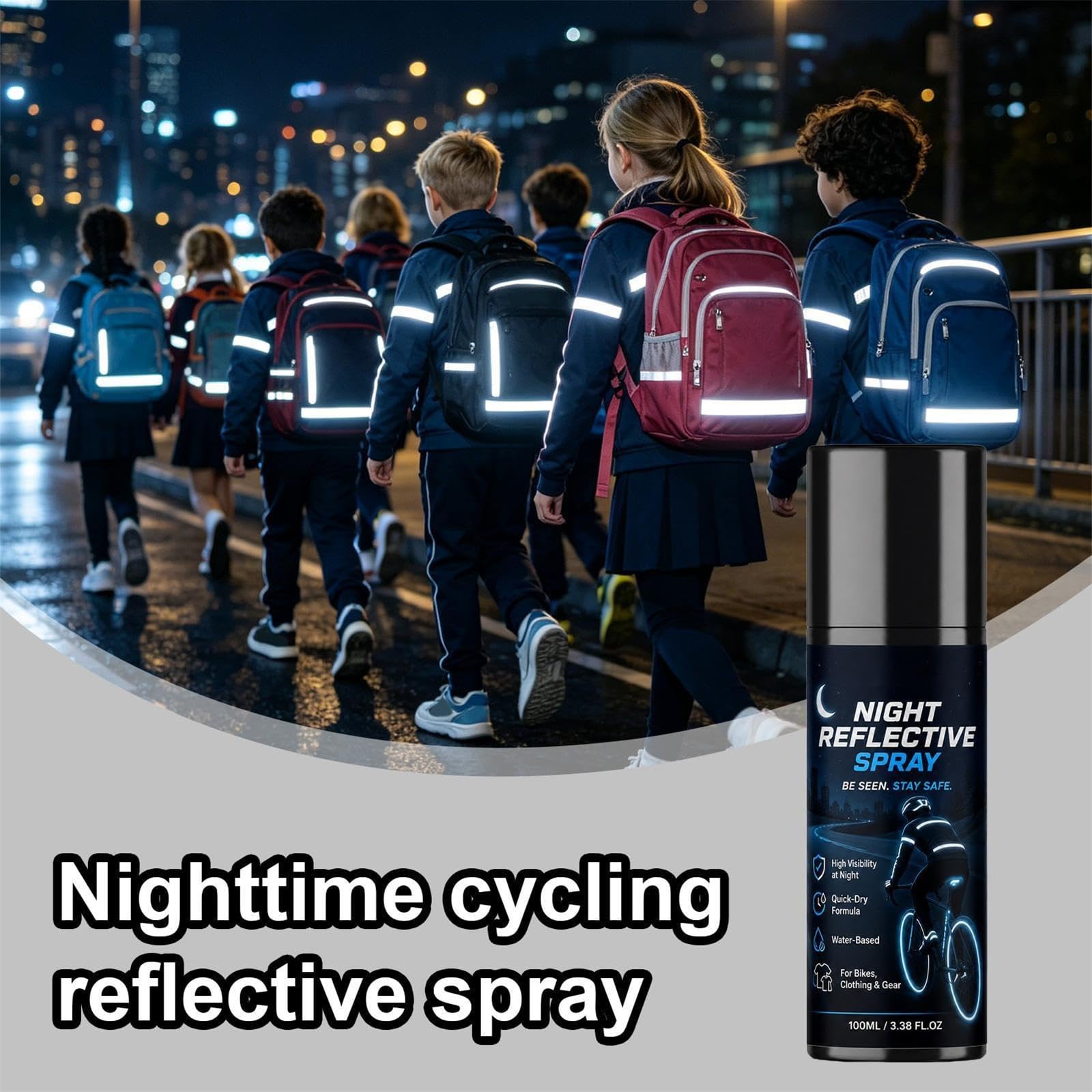 Nachtreflektierendes Spray, fluoreszierende Sicherheitsfarbe (3pcs)