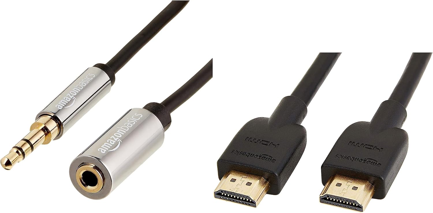 Amazon Basics Câble HDMI 2.0 haute vitesse, Ultra HD, supportant les
