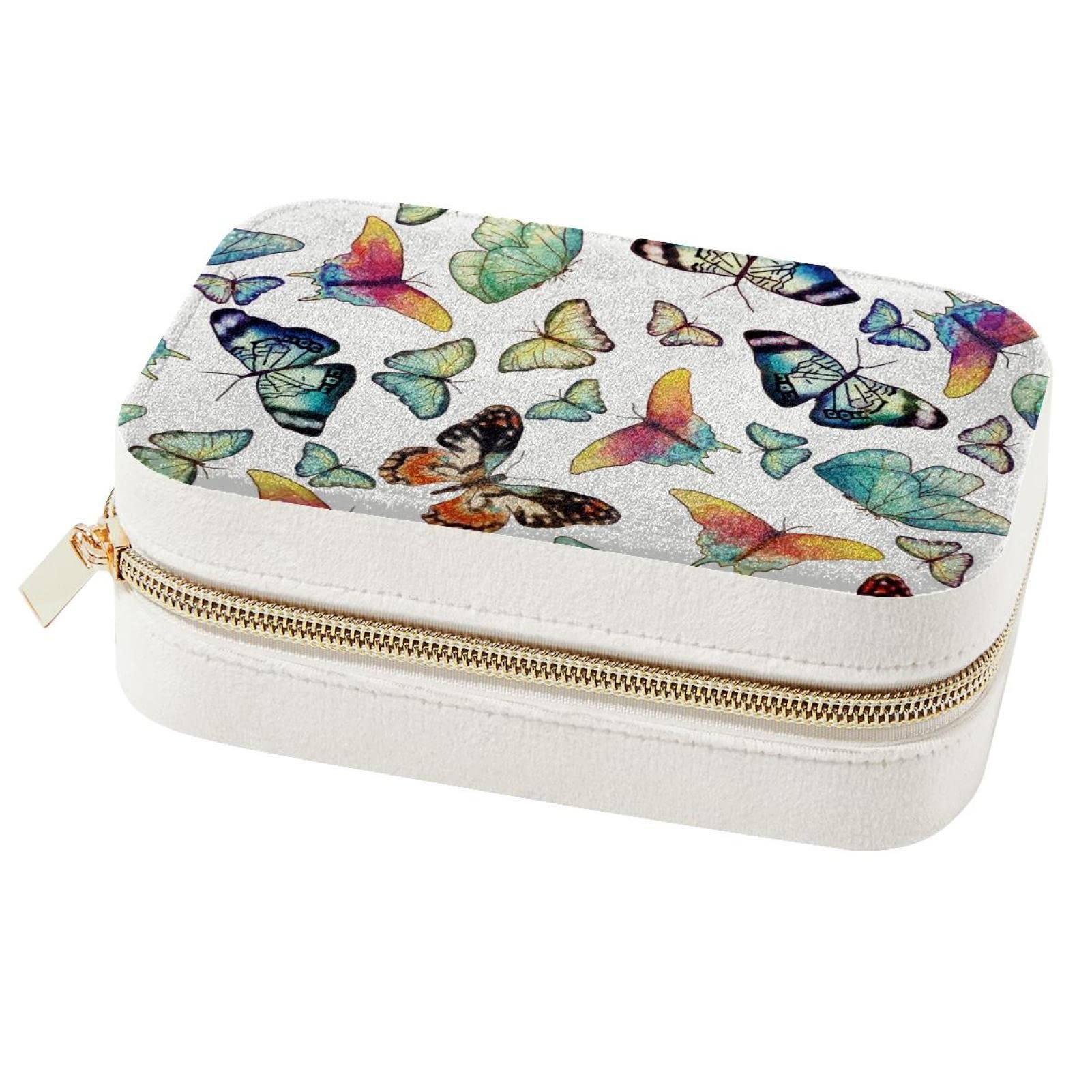 Boîte à bijoux de voyage aquarelle, le cadeau de demoiselle d'honneur idéal pour vos amies