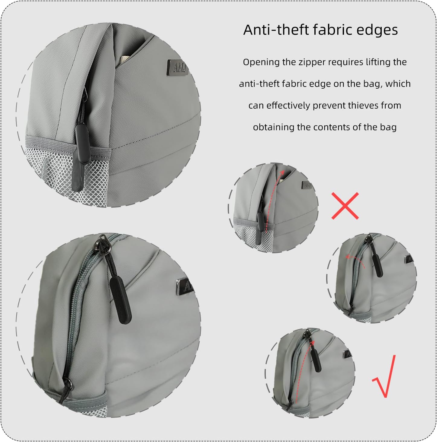 AMJ Cross-body Bag Small Handbag For Men, Shoulder Mini Bag For Women, Travel Chest Daypack for Hiking, Camping, Sports - Image 7