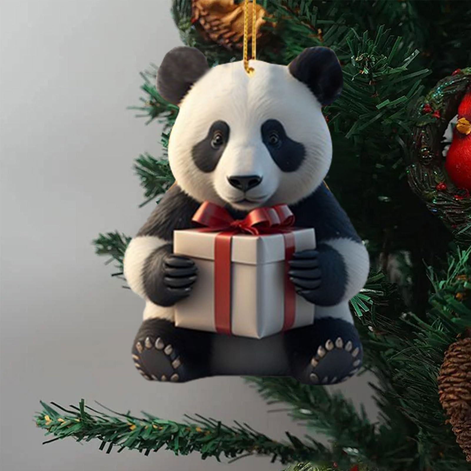 Amazon.co.jp: 動物のクリスマスツリーの飾り | クリスマスパンダ