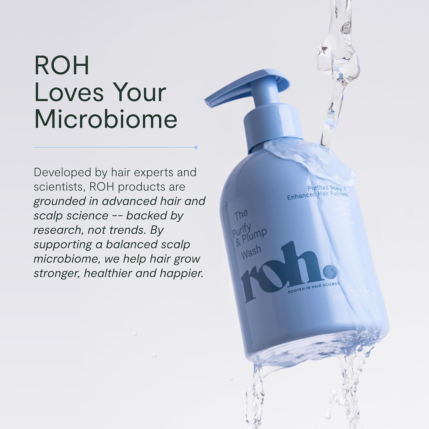 ROH Purify & Plump Shampoo 350ml - Volumizing Hair Shampoo - Image 5
