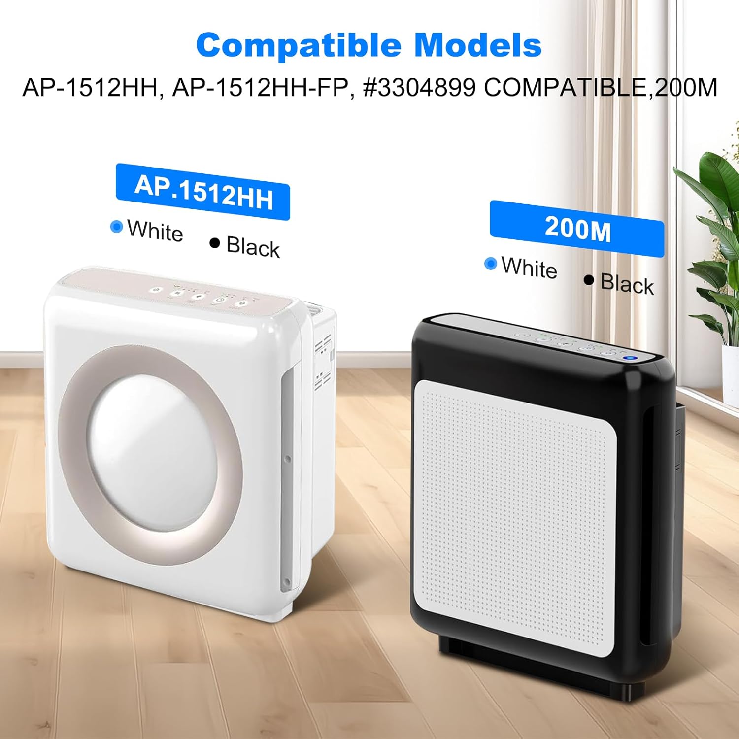 HEPA Replacement Filter Set Compatible with Coway Airmega AP-1512HH & 200M – 2 True HEPA + 4 Activated Carbon Filters for Home Air Purifier Easy Install