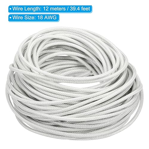 Miniatura 8 de PATIKIL Cable electrónico de 14 AWG de 39.4 pies, aislado, resistente a altas temperaturas, cable de silicona flexible eléctrico para calentador de