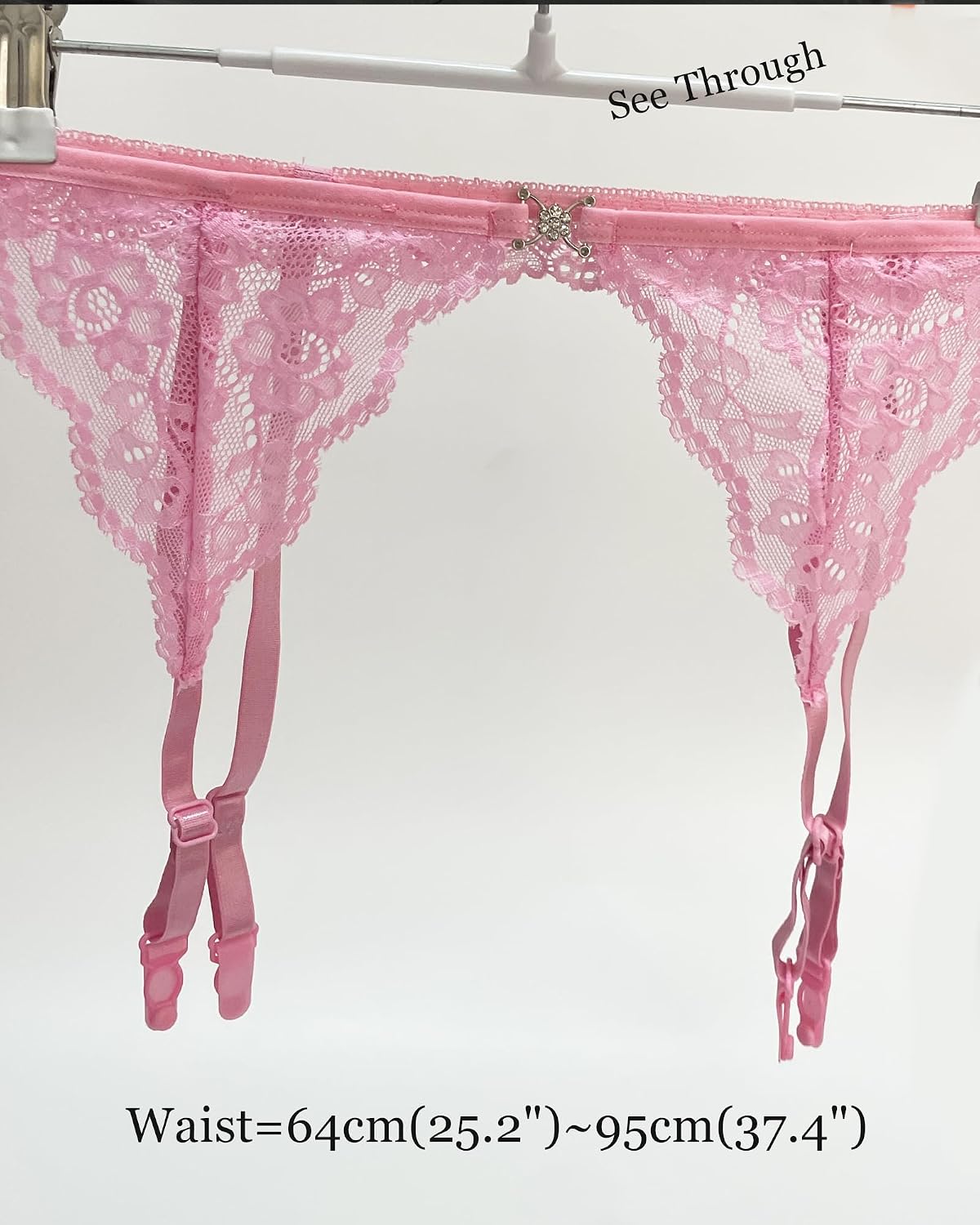 Men's Sissy Skirted Thong Lingerie Lace G-string Underwear with Gaters Belt