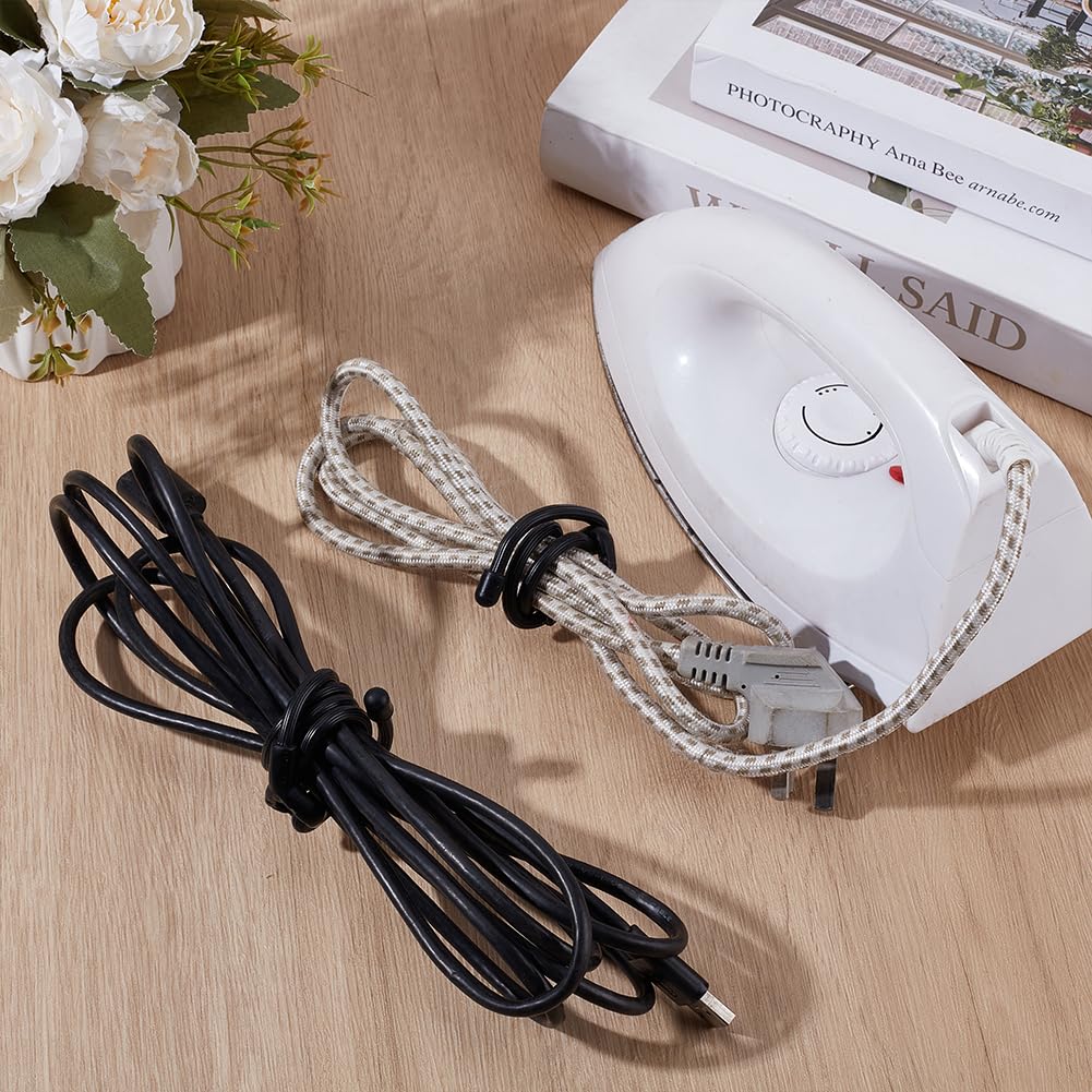 DELORIGIN 10pcs Silicone Twist Ties 32inch Reusable Silicone Cable Twist Ties Heavy Duty Bendable Cable Straps Cord Organizer Ties for Cable Wire Management Bundling and Holding Indoor and Outdoor - Image 4