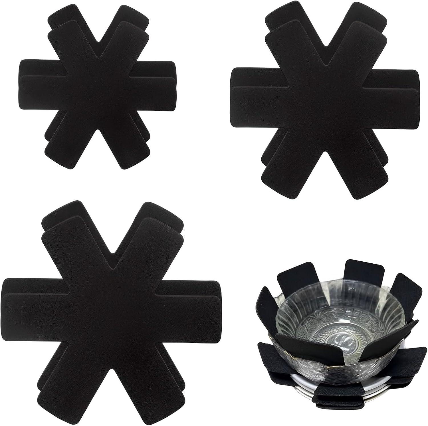 6 PCS Pan Protectors, Pan Protectors for Stacking, 3 Different Size pot