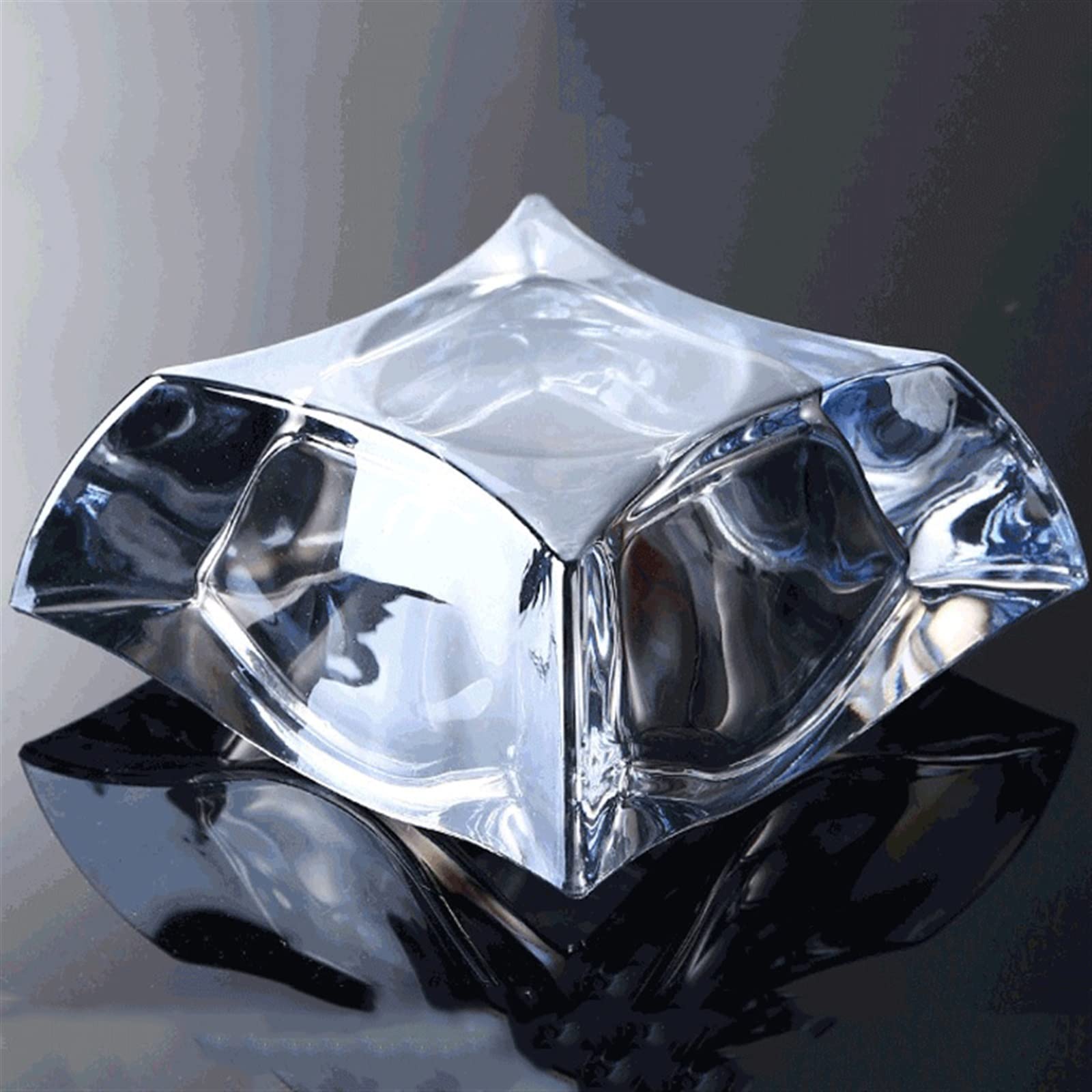 Posacenere Prism in Vetro, Posacenere per Soggiorno, Camera da Letto, Hotel, Posacenere Trasparente, Posacenere Prism in Vetro Trasparente, Posacenere per Esterni,2