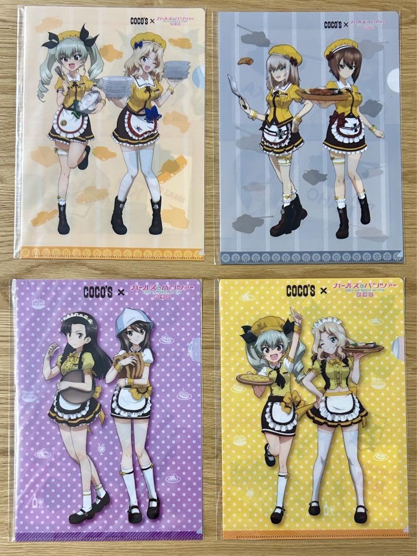COCO'S（ココス）×ガールズ＆パンツァー クリアファイル ガールズ＆パンツァー ココス クリアファイル まとめ売り