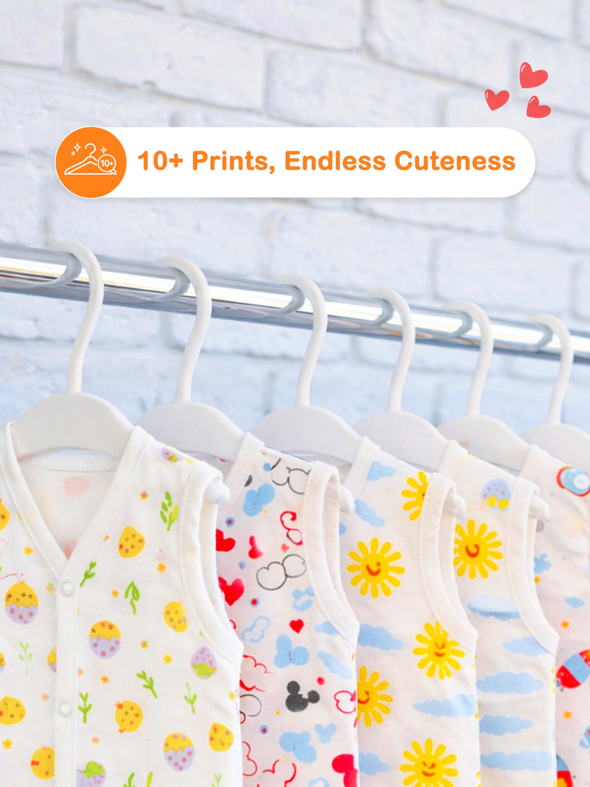 Kidbea Cotton Muslin Jhabla Summer Wear Cloth for Baby Boys Butterfly, Tiger & Cute Chick Print Pack of 3 (9-12 Months) 3