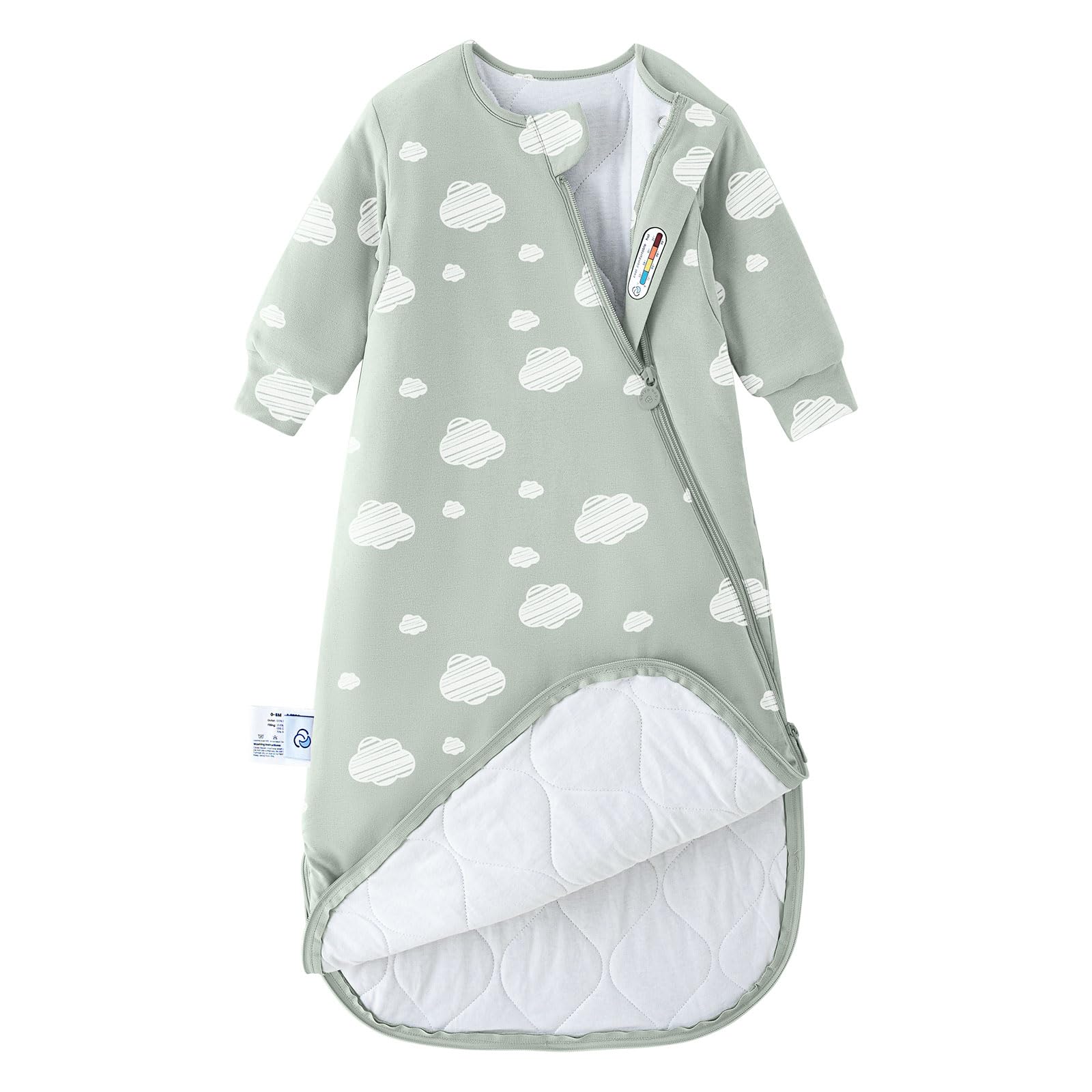 Photo 1 of kaiya baby Unisex Sleeping Bag for Babies and Toddlers 3.5 Tog Sleep Sack 0-6Months, Long Sleeve Sleep Sack, Wearable Blanket Baby, One Piece with Sleeves, Gifts