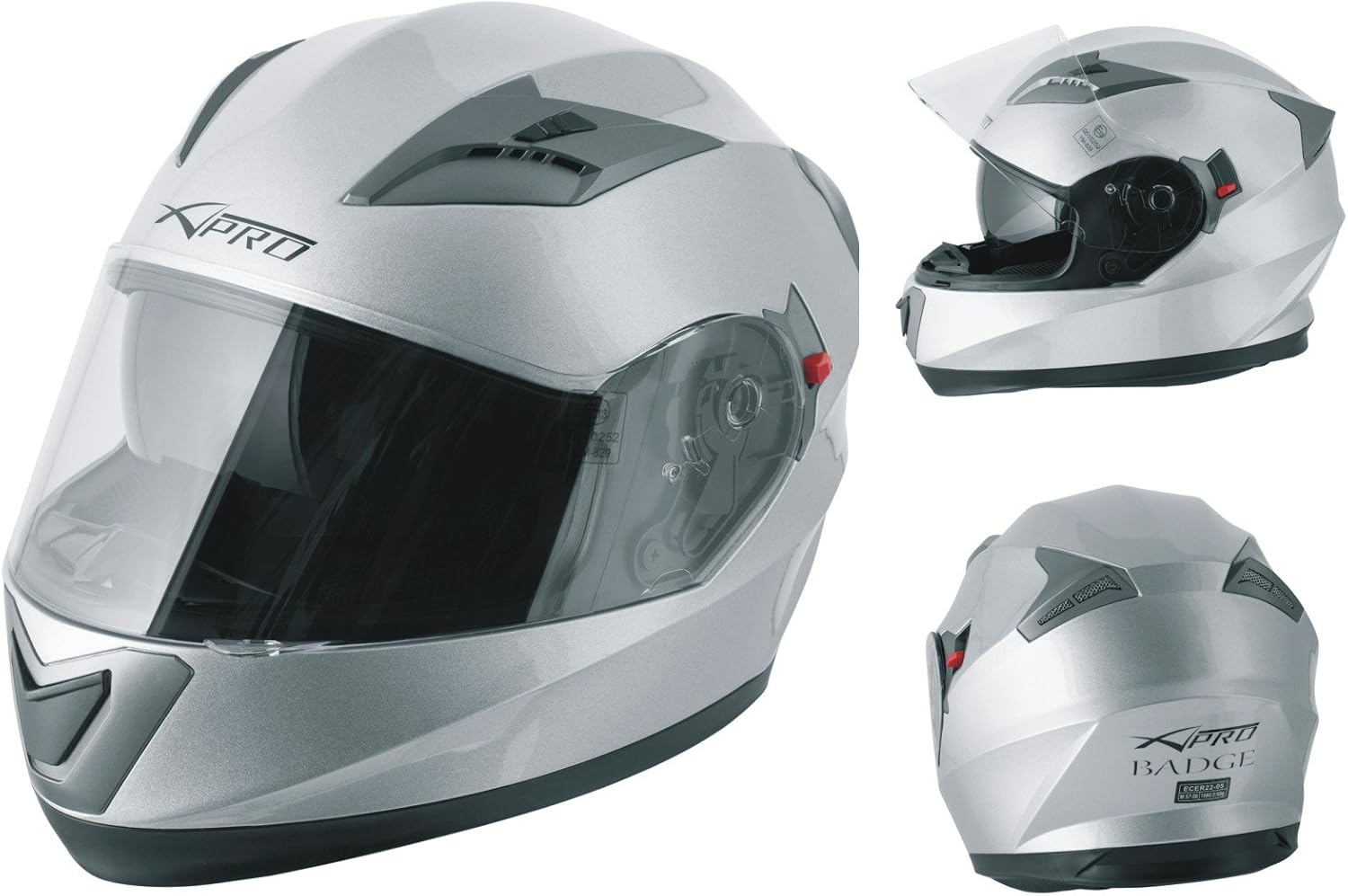 A-Pro Casco Integrale Moto Scooter Visierino Parasole Touring Giallo Fluo  XS : Amazon.it: Auto e Moto