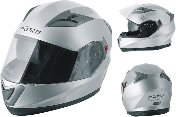 A-Pro Casco Integrale Moto Scooter Visierino Parasole Touring Giallo Fluo  XS : Amazon.it: Auto e Moto