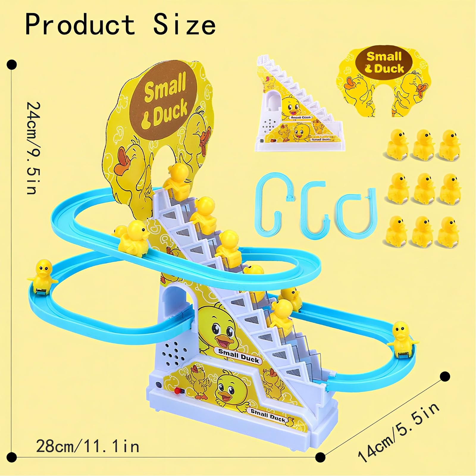 Juguete Eléctrico De Escaleras – Montaña Rusa Infantil Con Patos, Luces LED Y Música – Pista Deslizante Para Niños, Regalo Pista Deslizante Luces Led Juguete Eléctrico De Escaleras – Montaña Rusa Infantil Con Patos, Luces LED Y Música – Pista Deslizante Para Niños, Regalo Pista Deslizante Luces Led