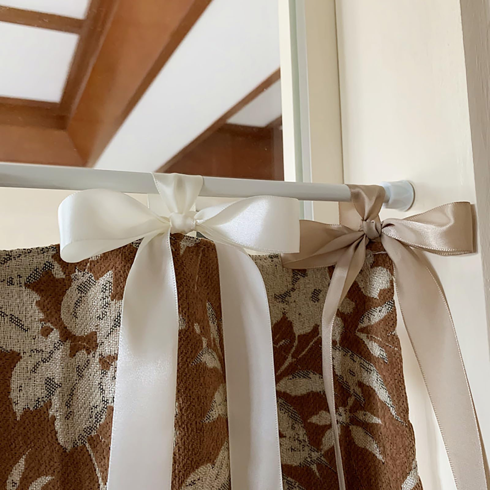 Generico Tenda Mezza Chenille,Tende Antivento Stampate su Entrambi I Lati con Lacci,A,W*H:150x140cm/59x55″