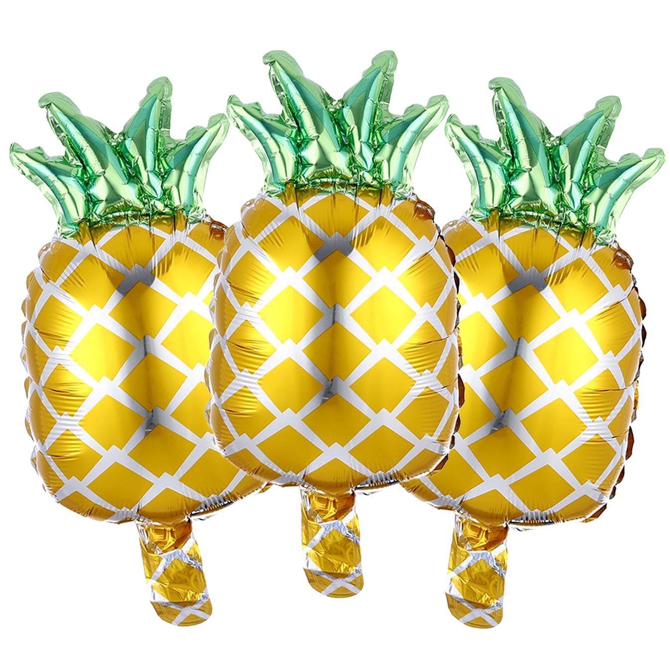 Gold Pineapple Balloons Foil Fruity Balloons Summer Foil Balloon for Pineapple Themed Party Decoration Supplies Birthday Decor Ballons Hawaiian