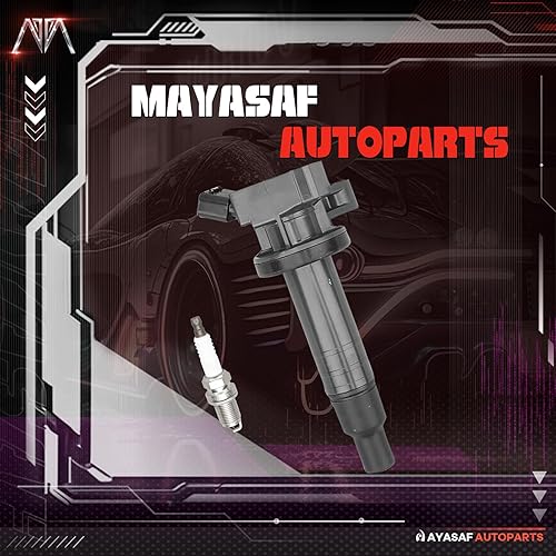 Miniatura 7 de MAYASAF Juego de 4 bobinas de encendido y bujías UF247 para Pontiac 2003-2008 Vibe, para Toyota Celica 2000-2005, Corolla 1999-2008, Matrix