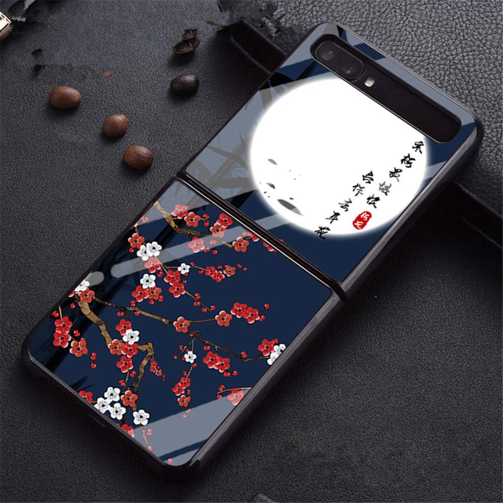 GOGODOG Compatible with Samsung Galaxy Z Flip Case Full Cover Ultra Thin Matte Anti Slip Scratch Resistant Folding Glass Mirror Personality Back Shell Cellphone case (2)