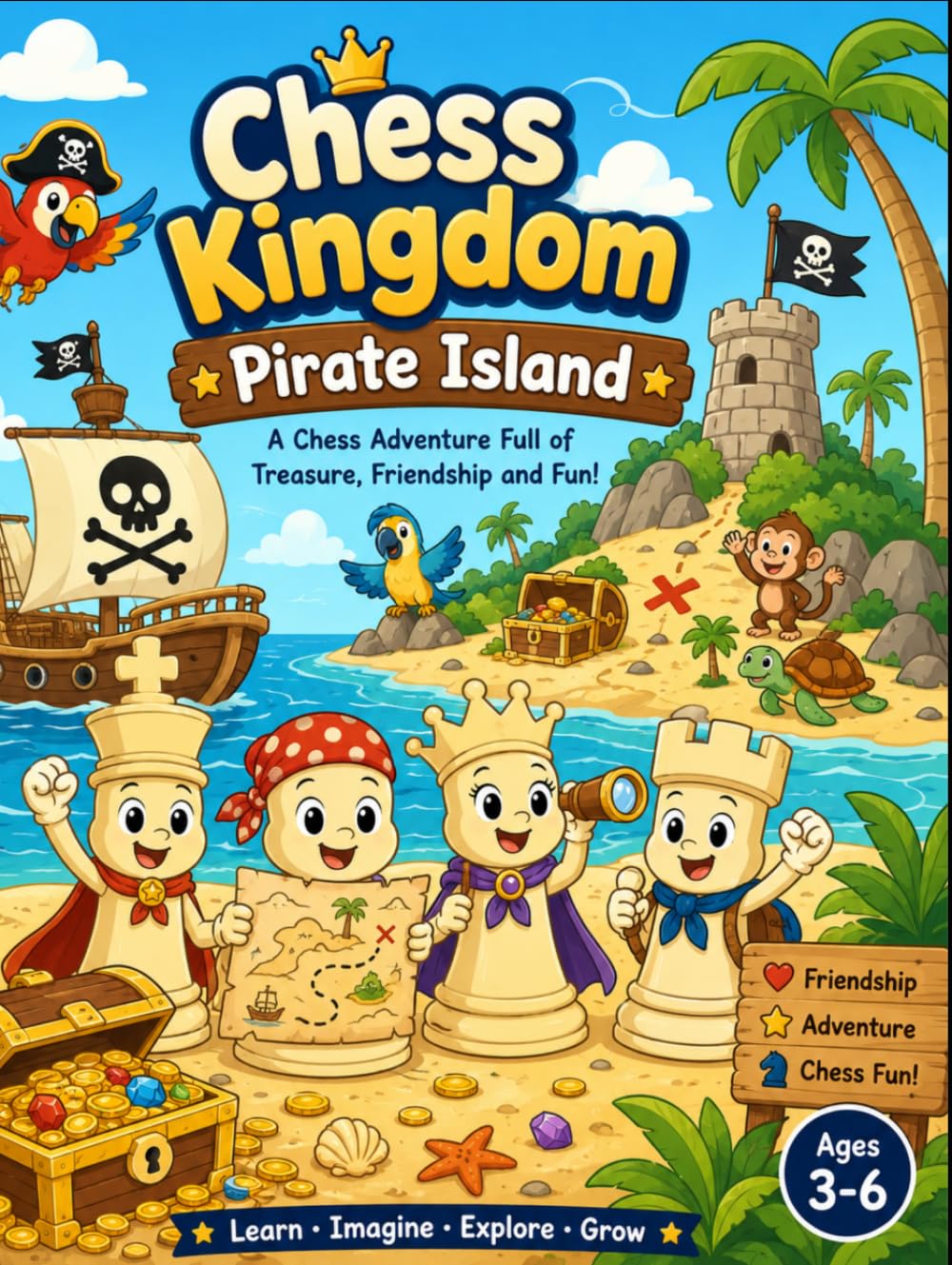 Chess Kingdom Pirate Island: A Fun Pirate Coloring Adventure