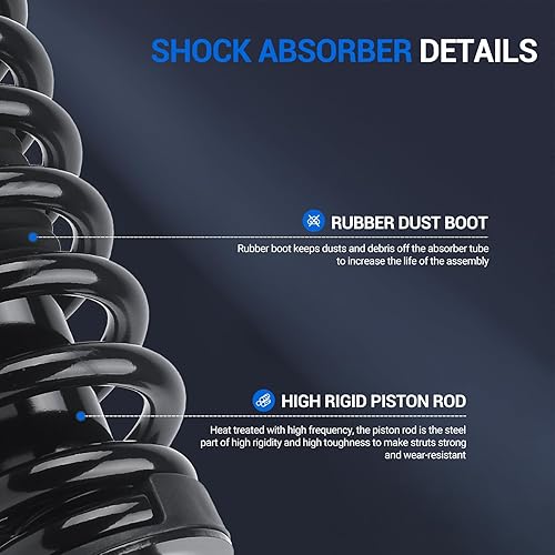 Miniatura 3 de Autoround Conjunto completo de puntal y resorte helicoidal delantero compatible con Ford F-150 2004-2008, Lincoln Mark LT 171361 2006-2008 (juego de